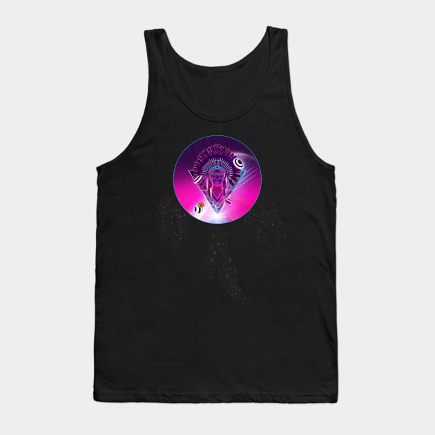 Futuristic indian in the dreamcatcher Tank Top by AnnArtshock